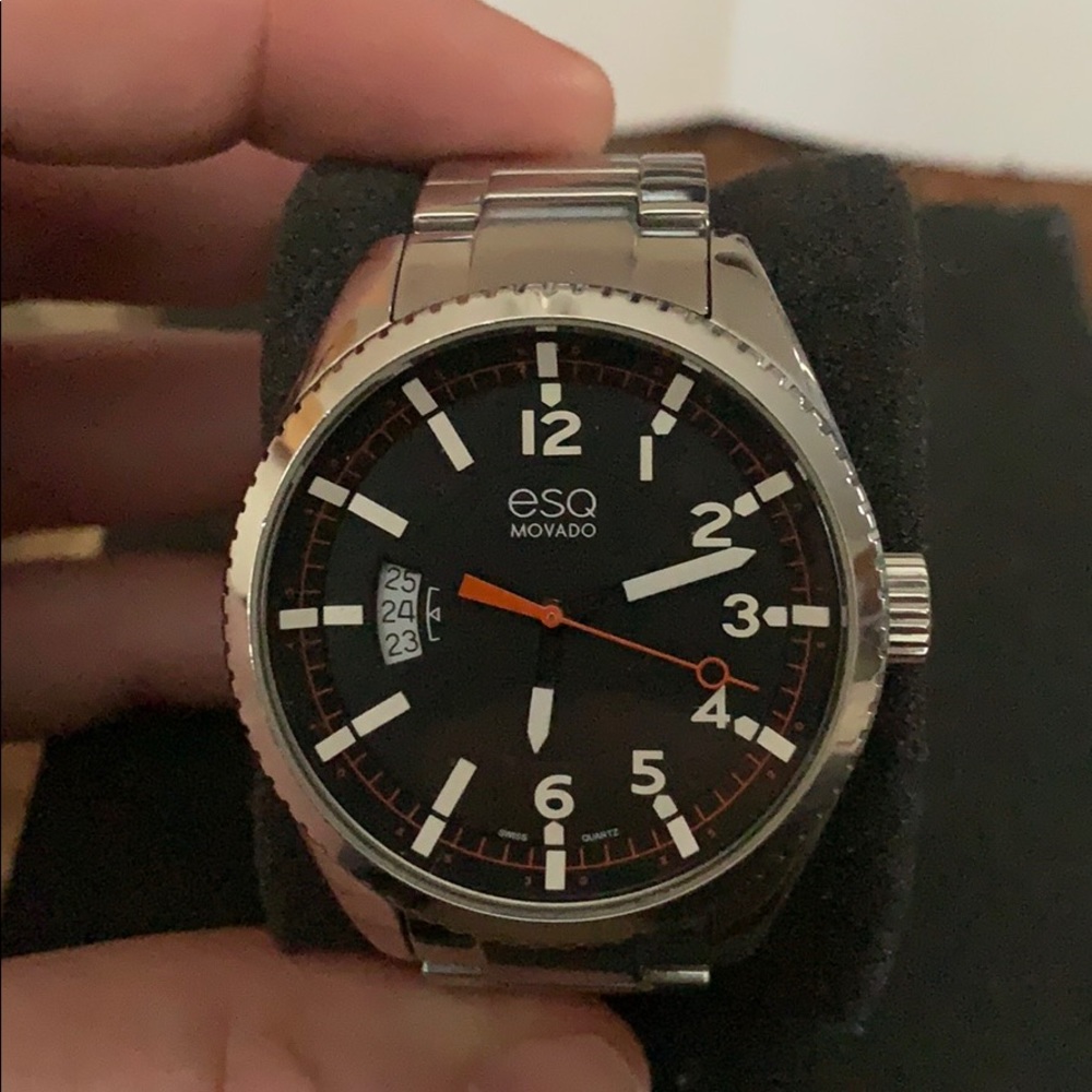 ESQ Movado stainless steel watch
